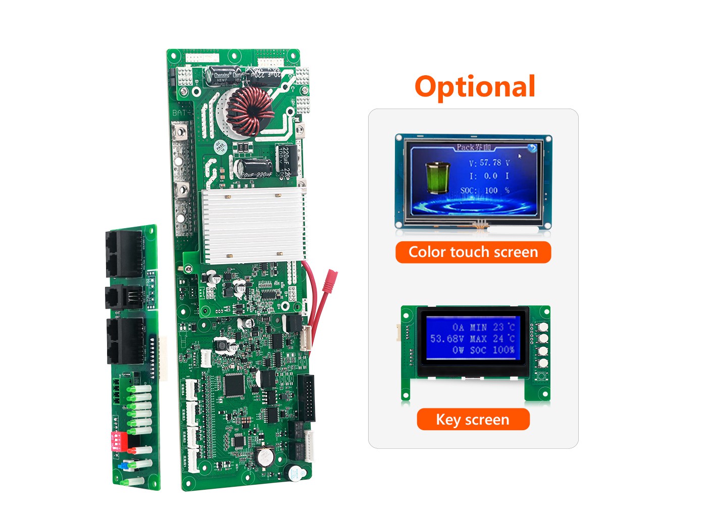 TDT-6022 BMS 8S-16S 50A-200A smart LCD RS485 Bluetooth CAN BMS